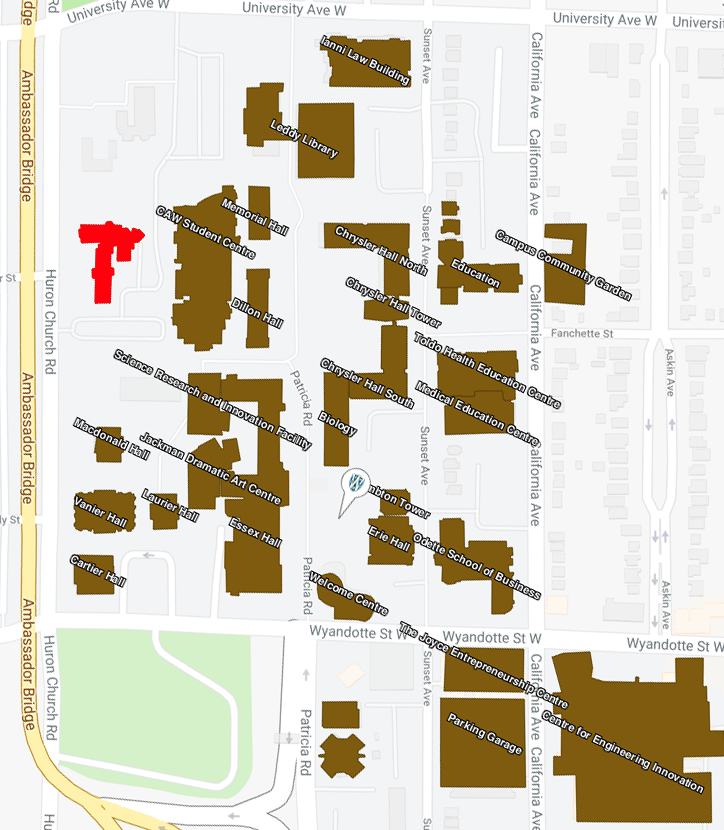 uwindsor campus map